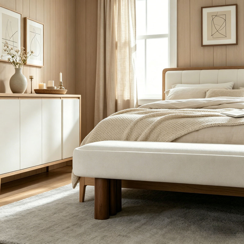 Banc rembourré 51,57 L, Beige