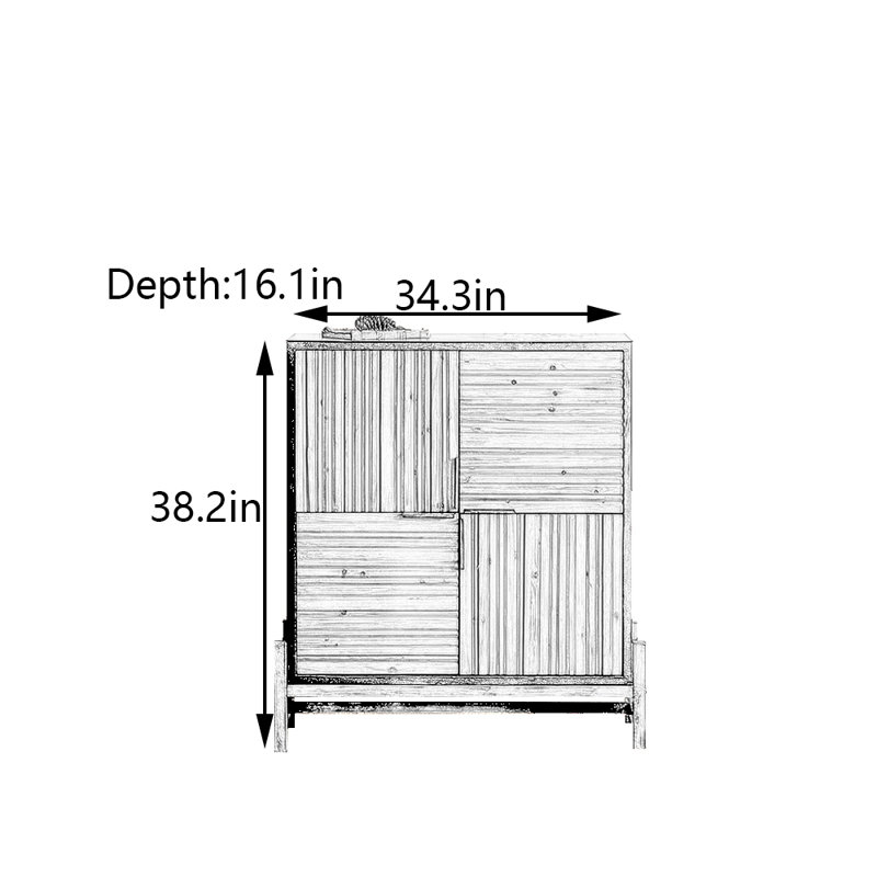 Armoire d'entrée rétro