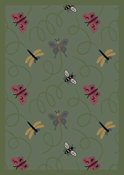 Tapis Nature Wing Dings, Rectangle 5 pi 4 po x 7 pi 8 po