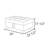 Maloni 35" Wide Upholstered Ottoman