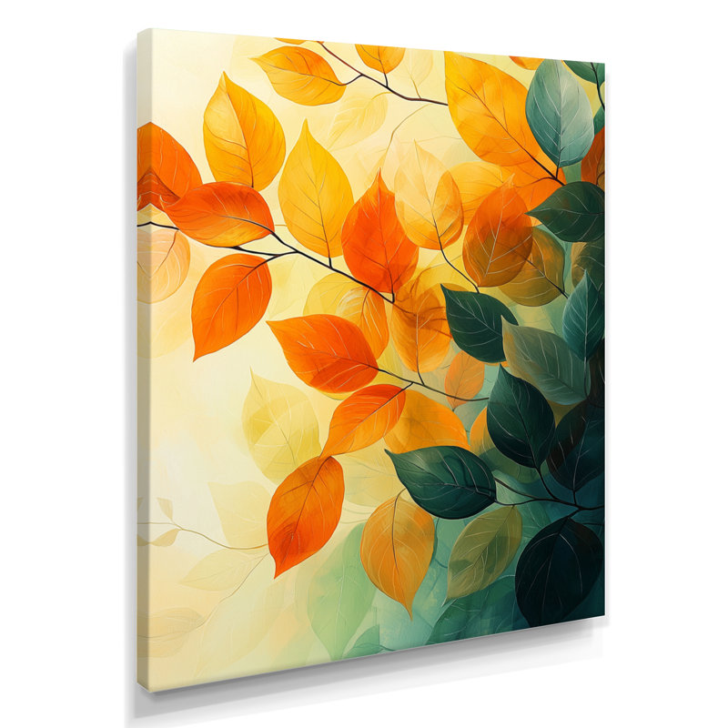 Raegan - Art mural sur toile florale, H 20 po x l 12 po, Toile tendue, Ne s’applique pas