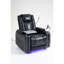 Fauteuil inclinable Power Zero Gravity avec fonctions multifonctionnelles - Accoudoir de rangement et porte-gobelet - Table pour ordinateur portable et support pour téléphone - Lampe de lecture et DEL - Inclinaison à position infinie pour le salon et le bureau