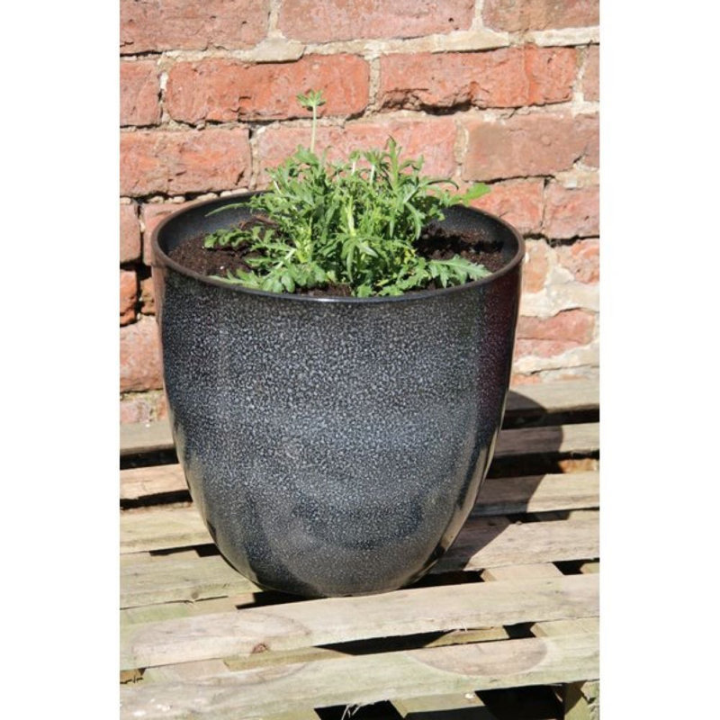 Einar Pot Planter, Ash Grey, 35.56cm H x 38.1cm W x 38.1cm D