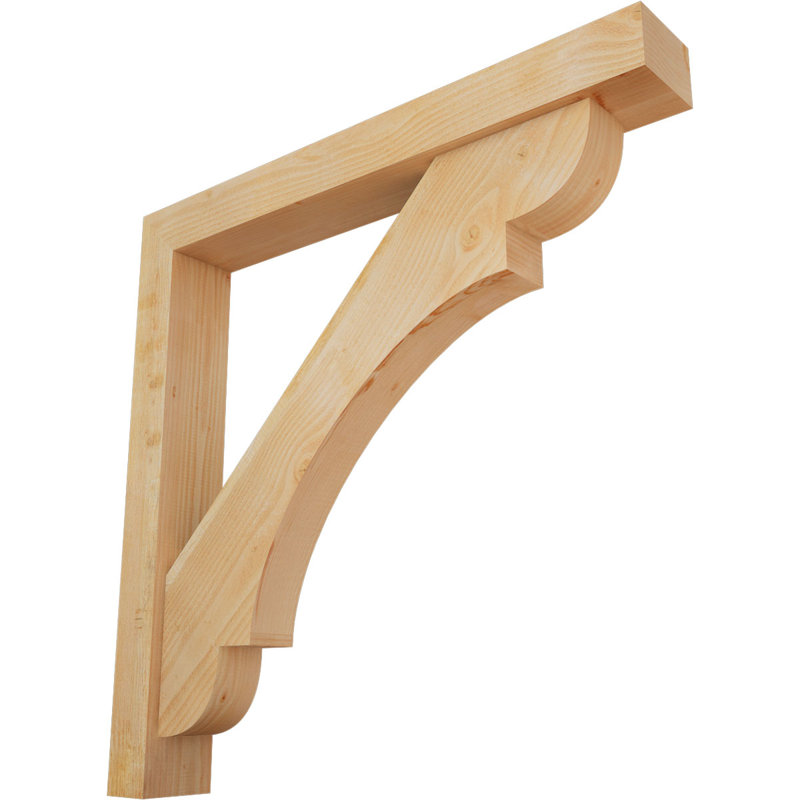 Support de bloc olympique avec entretoise décalée, 44 x 44, Sapin Douglas de l 6 po (scié brut)