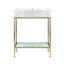 Pierre 24 Single, Freestanding, Open Shelf, Metal Frame Bathroom Vanity-59097696
