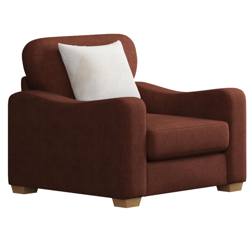 Upholstered Armchair, Steel