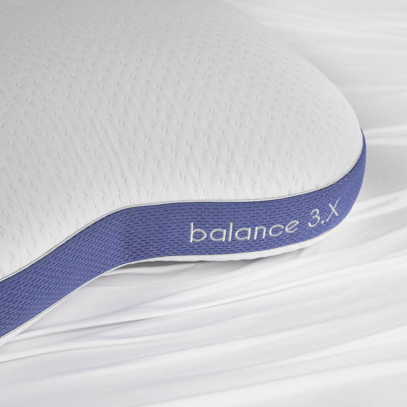 Bedgear Balance 3.X Cuddle Curve Performance Pillow - Large Medium Firm Pillow - Moisture Wicking