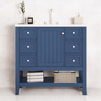 Meuble-lavabo simple 36 po avec comptoir