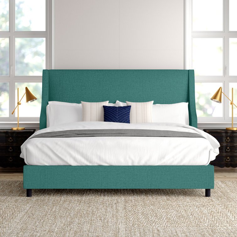 Bernadine Upholstered Wingback Bed