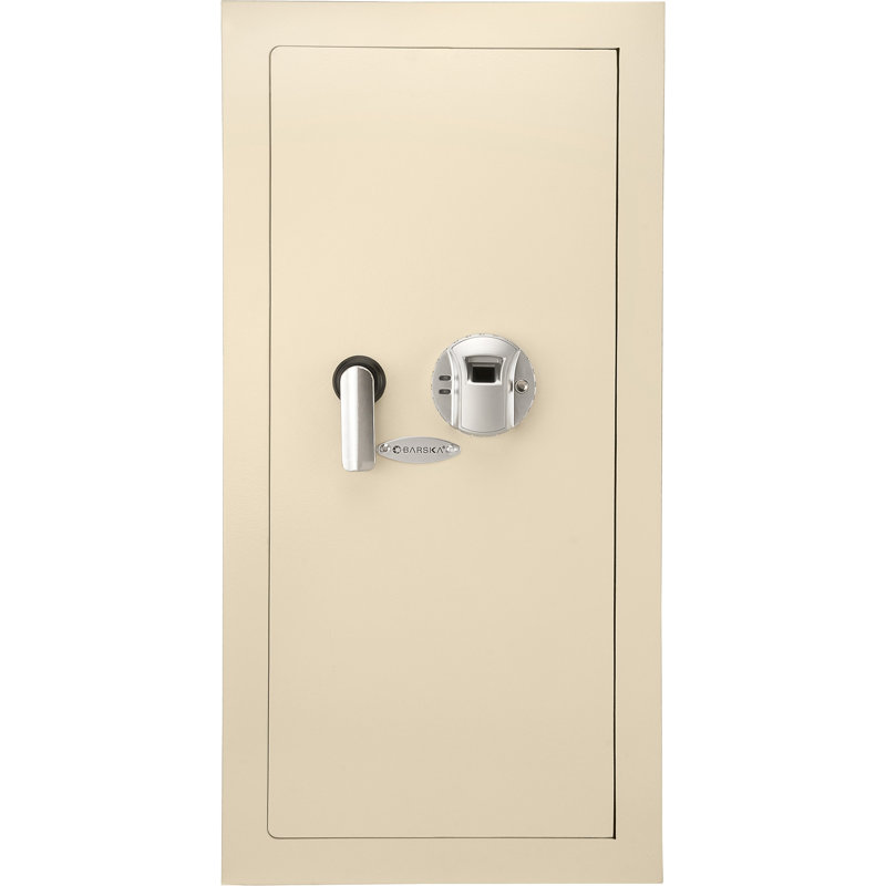0.82 CUBIC FT BEIGE  BIOMETRIC WALL SAFE