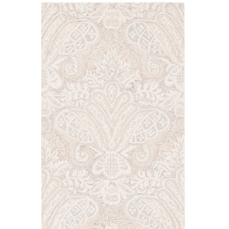Tapis ikat en laine et coton touffeté à la main Hactive, Rectangle 6 pi x 9 pi