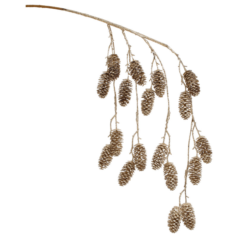 Hanging Glitter Cone Spray , 44 Inches