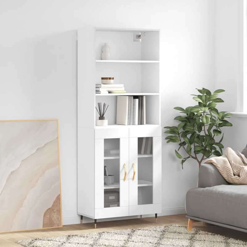 180cm H x 70cm W Bookcase, White