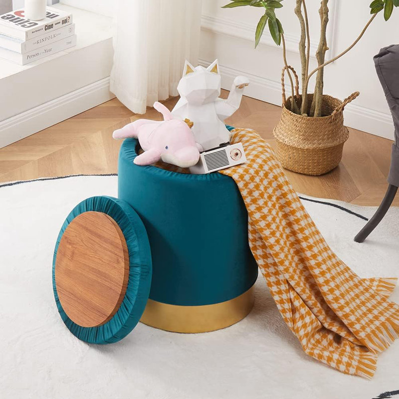 Accent Stool, Teal