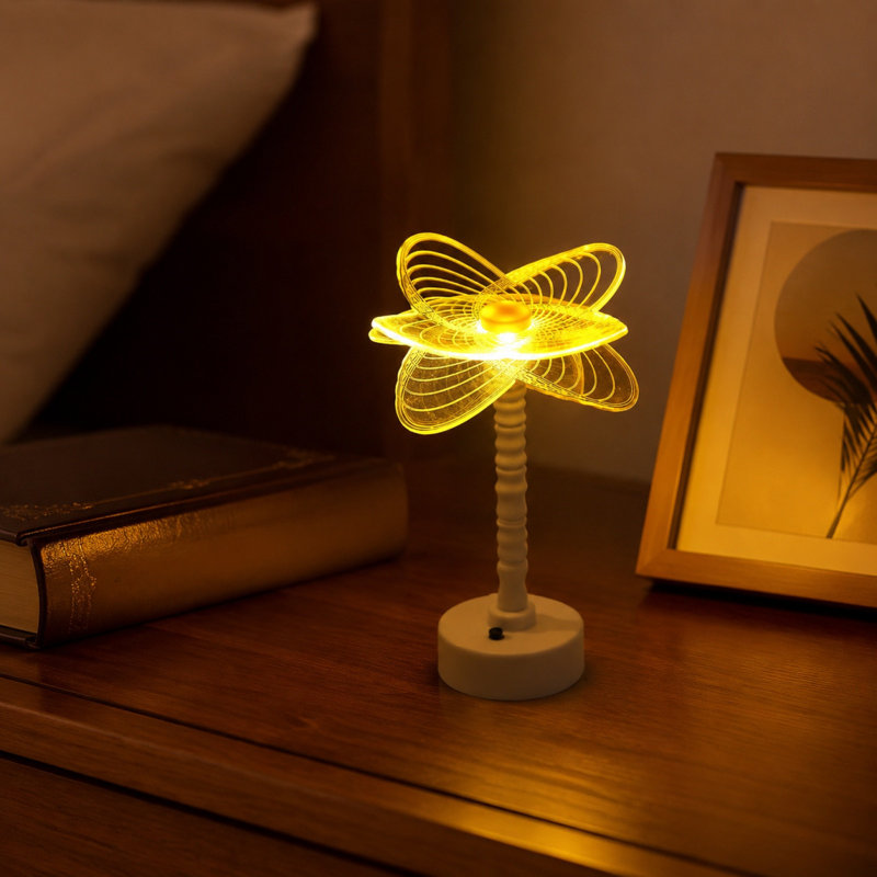 LED Night Light Acrylic Gift Ambient Light Table Lamp Bedroom Bedside Decor Light