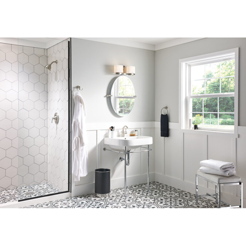 Glyde Shower Faucet Lever Handle with Posi-Temp, Brushed Nickel
