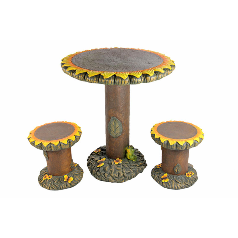 Ensemble de mobilier de jardin 3 pièces 3 pièces Brown