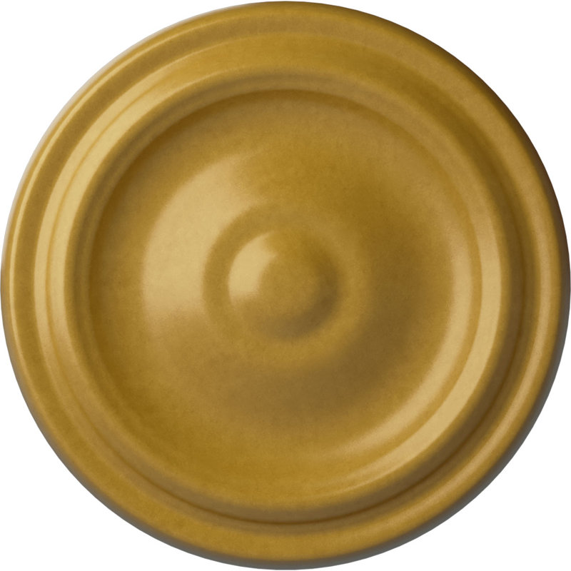 Médaillon de plafond H 9,625 po x l 9,625 po x P 1,125 po Maria, Or iridescent