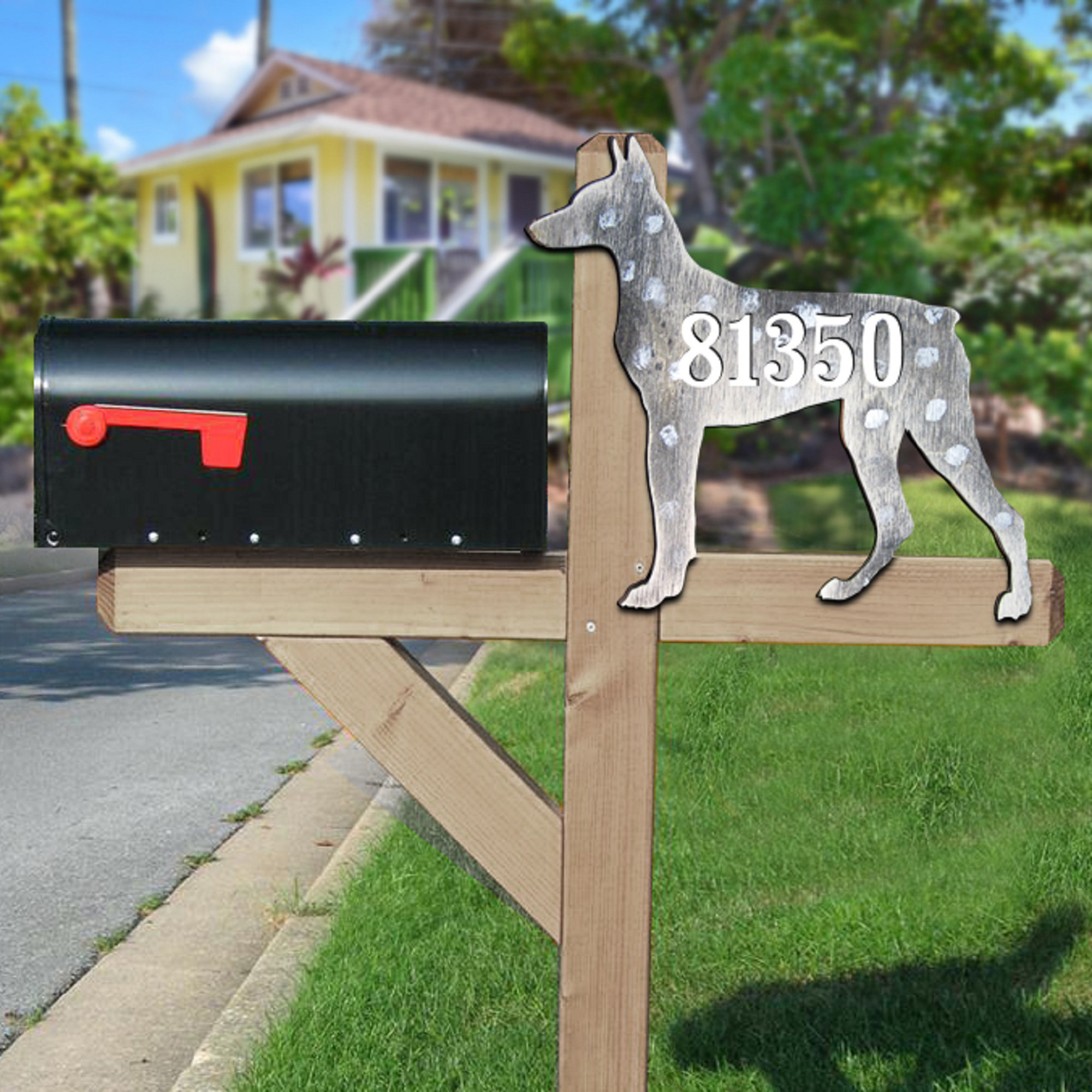 Curated visual reference: Visual Reference: Designocracy Dog House Door Wall Mailbox Address Number 1 Line