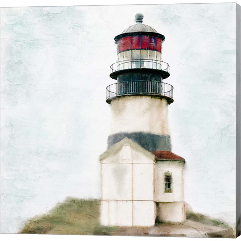 Vieux phare par Kimberly Allen - peinture sur toile tendue