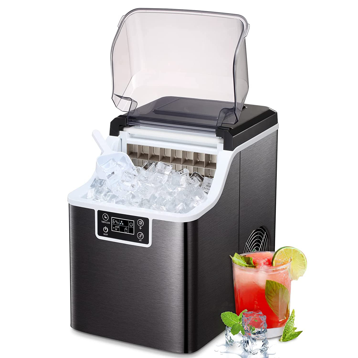 R.W.FLAME 44 Lb.Daily Production Ice Cube Countertop Ice Maker & Reviews Wayfair