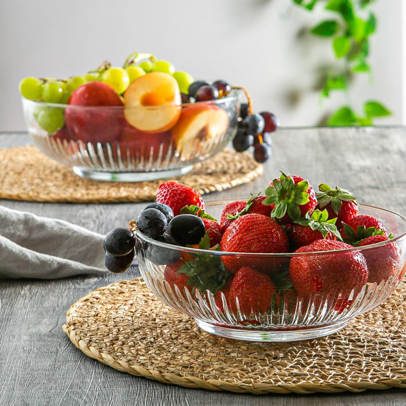 Argon Tableware - Campana Glass Serving Bowls - 17cm - Clear