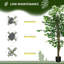 Ficus artificiel avec pot HOMcom-1790650626
