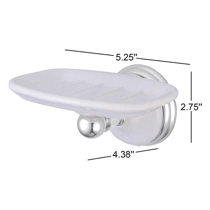 Kingston Brass Victorian Wall Mount Soap Dish Holder, Polished Chrome