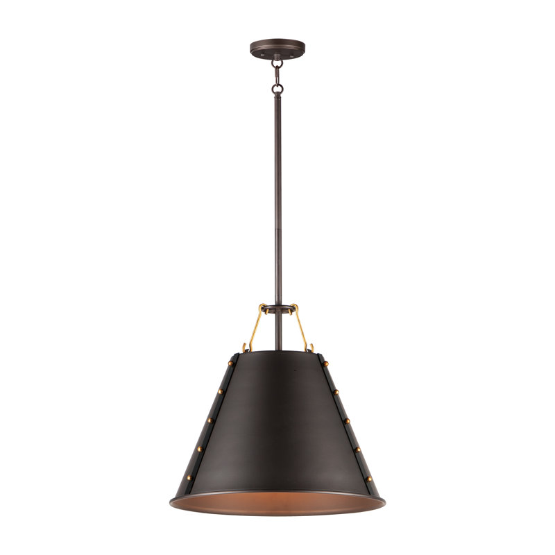 Luminaire suspendu conique à 1 lumière Priyank