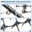Herse à chaînes robuste pour VTT - 5 x 4,5 pi, dents de 3/8 po, parfaite pour niveler le jardin et les pâturages - Filet en acier robuste - Noir