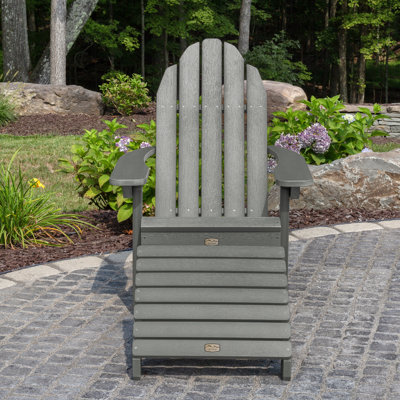 Hinz Outdoor Adirondack Chair With Ottoman