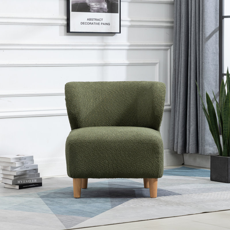 Jann 74cm Wide Bedroom Chair, Green