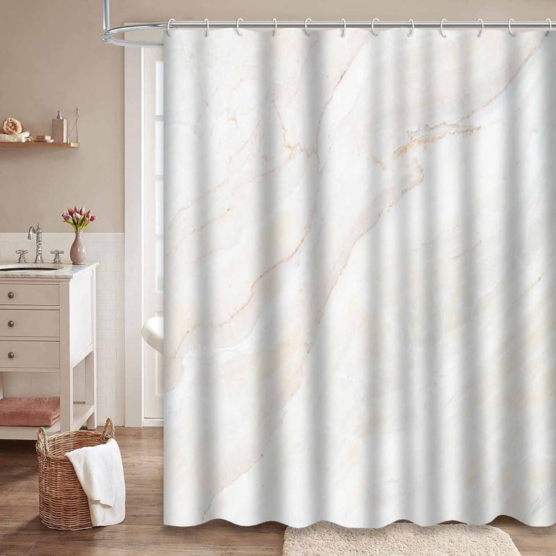 Rideau de douche Marble Tile, L 72 po x l 78 po