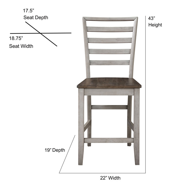 Tabouret de comptoir 24 po Alohna