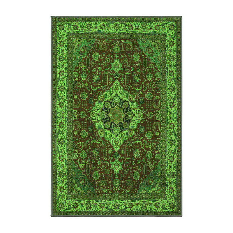 Andreyna Performance Oriental Indoor Rug, Rectangle 3' x 5'