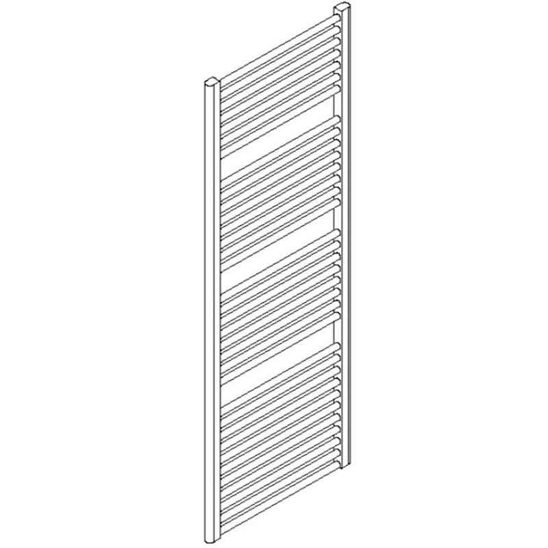 Denby Towel Warmer 68" X 24" Plug-In Brushed Nickel Long Lead Time Item, Brushed Nickel