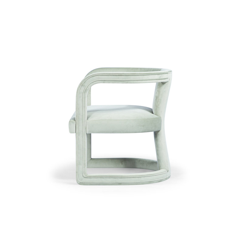Metro Barrel Chair, Stax Moss Green Performance Velvet