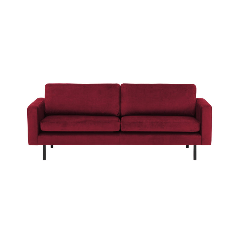 Jacquon Sofa, Dark Red, 3
