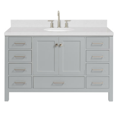  Meuble-lavabo simple 54,25 po avec comptoir