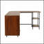 Bureau à deux tons avec grand espace de rangement et cadre en acier durable pour les espaces de travail modernes