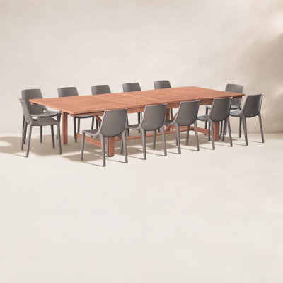 Anautica 13 Piece Patio Dining Set