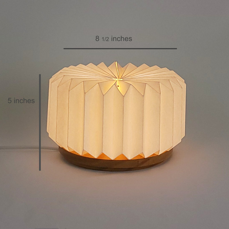 Lampe globe en bois Devontray