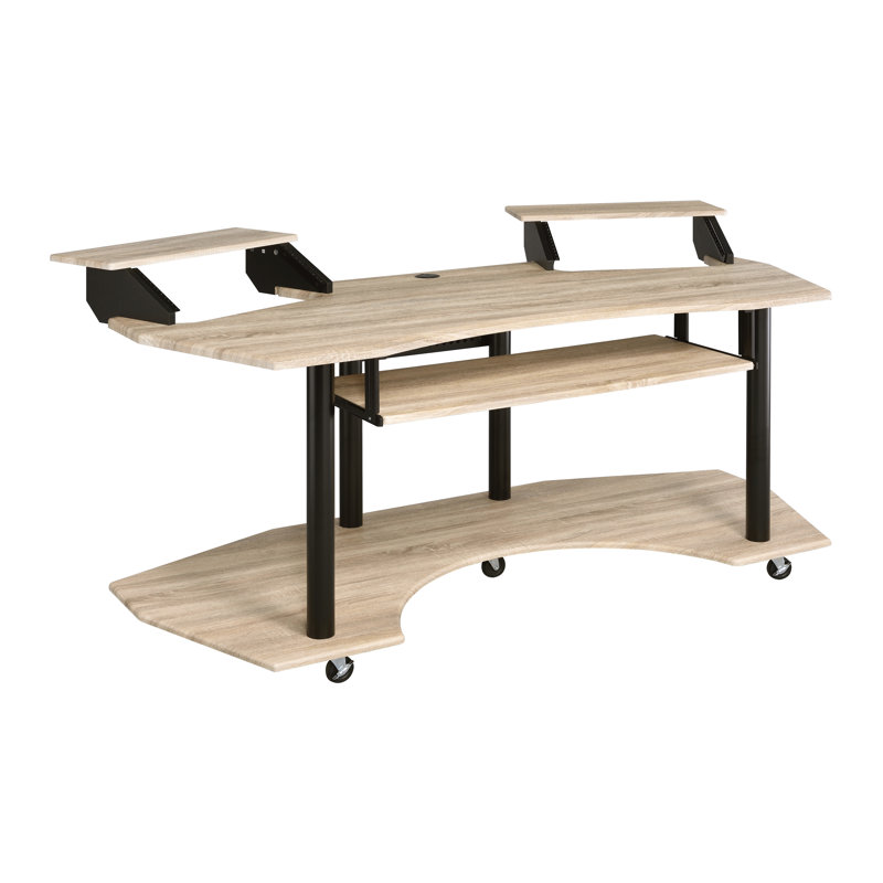 Melven 70.6'' W Music Studio Desk, Natural Oak