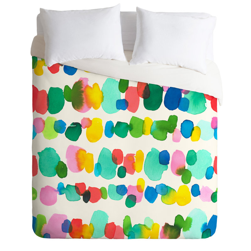 Jacqueline Maldonado Polyester Dots Duvet Cover, King Duvet Cover + 2 King Shams