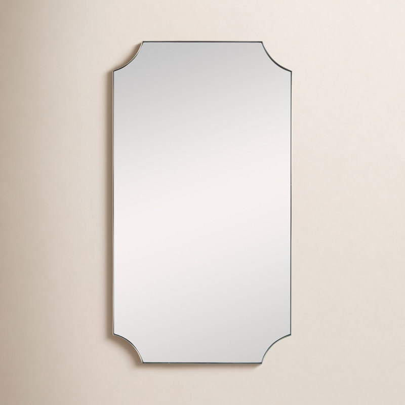 Miroir mural Letellier, Laiton, H 40,25 po x l 22,25 po