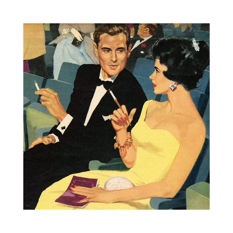 1957 John Bull Magazine Plate 1 Piece Wall Art on Canvas, 45.72 cm H x 45.72 cm W x 1.91 cm D, Canvas