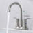 Bathroom faucet with 360 degree turn spout