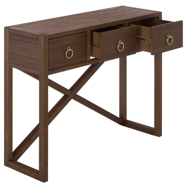 Console 3 tiroirs Sadie, Chocolate