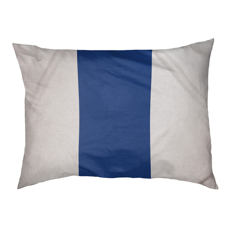 Coussin Detroit, Moyen (l 40 po x P 30 po x H 6,5 po), Blanc / Mauve