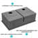 Double Bowl(50/50) Undermount Sink- 28"X19" Double Bowl Kitchen Sink 16 Gauge With Two 10" Deep Basin